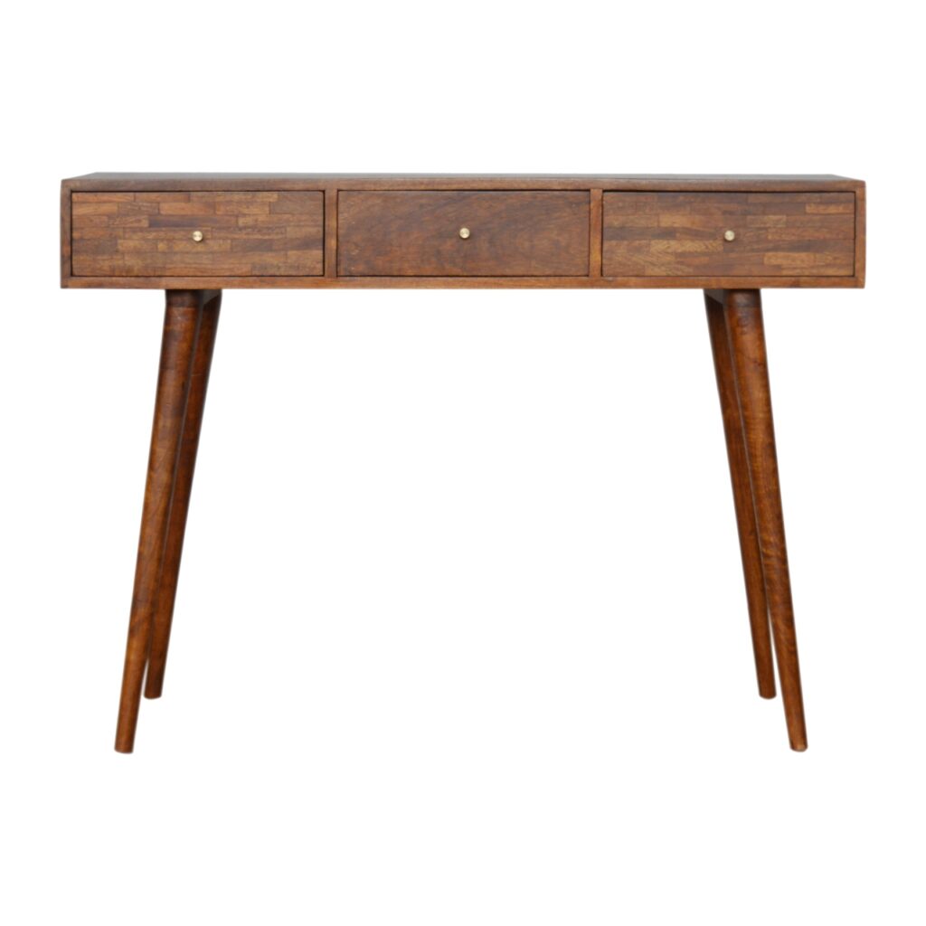 Canada 3 Drawer Assorted Chestnut Console Suppliers