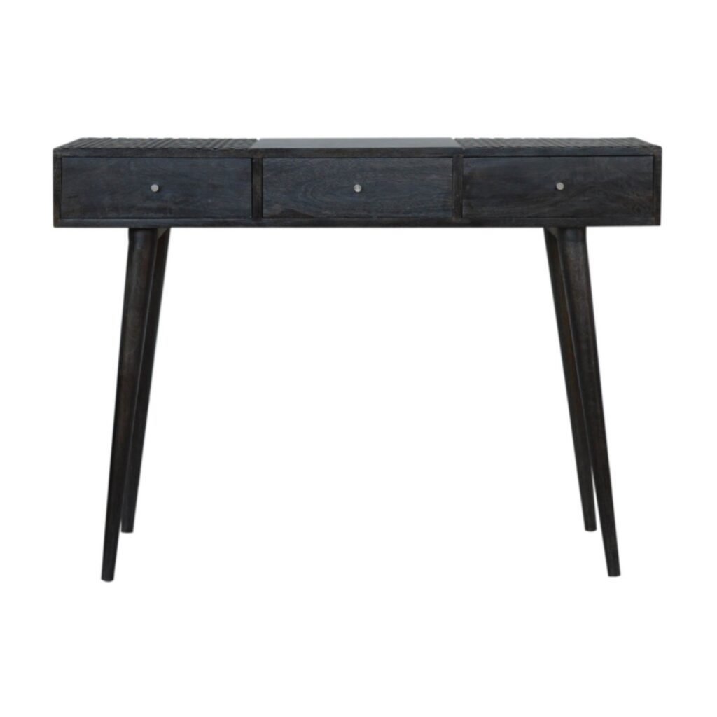 Canada Ash Black 3 Drawer Console Table Suppliers