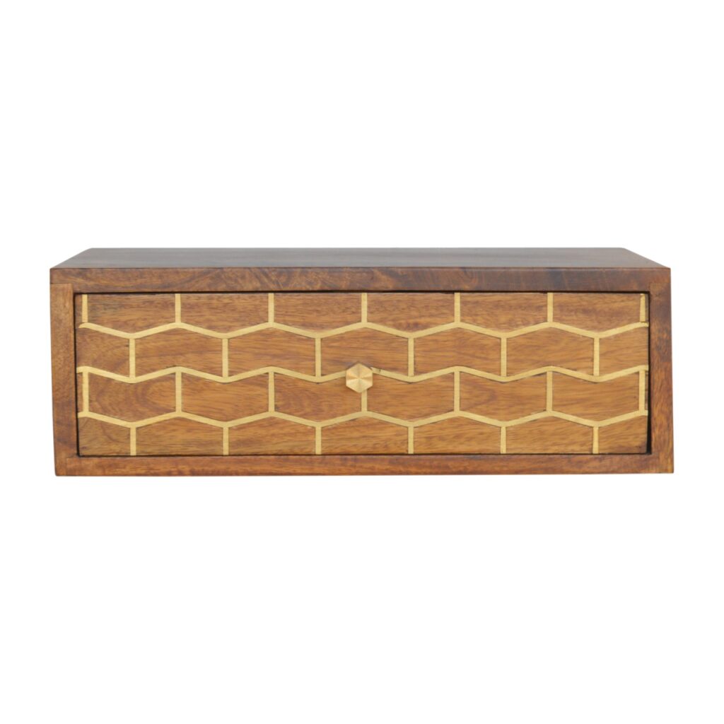 Canada Floating Gold Art Chestnut Nightsand Suppliers
