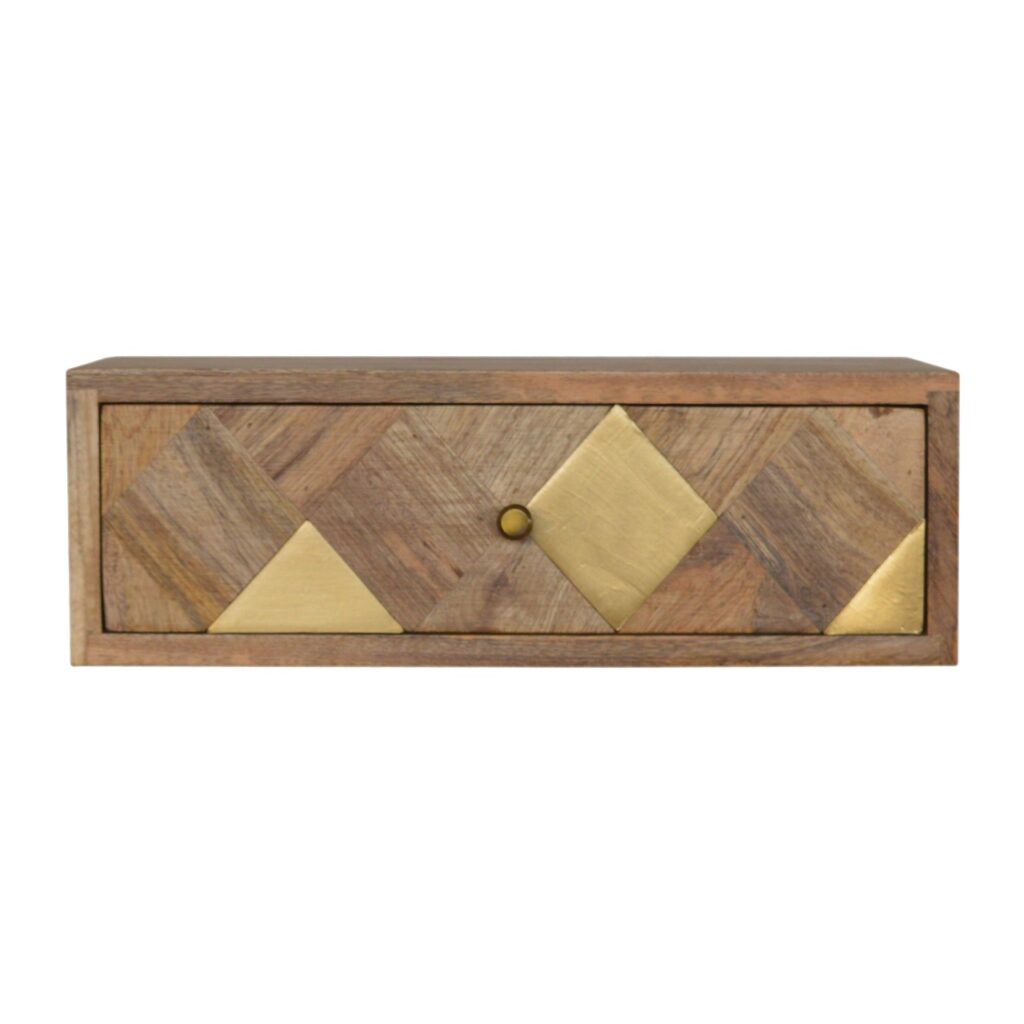 Canada Wall Mounted Brass Inlay Nightsand Suppliers