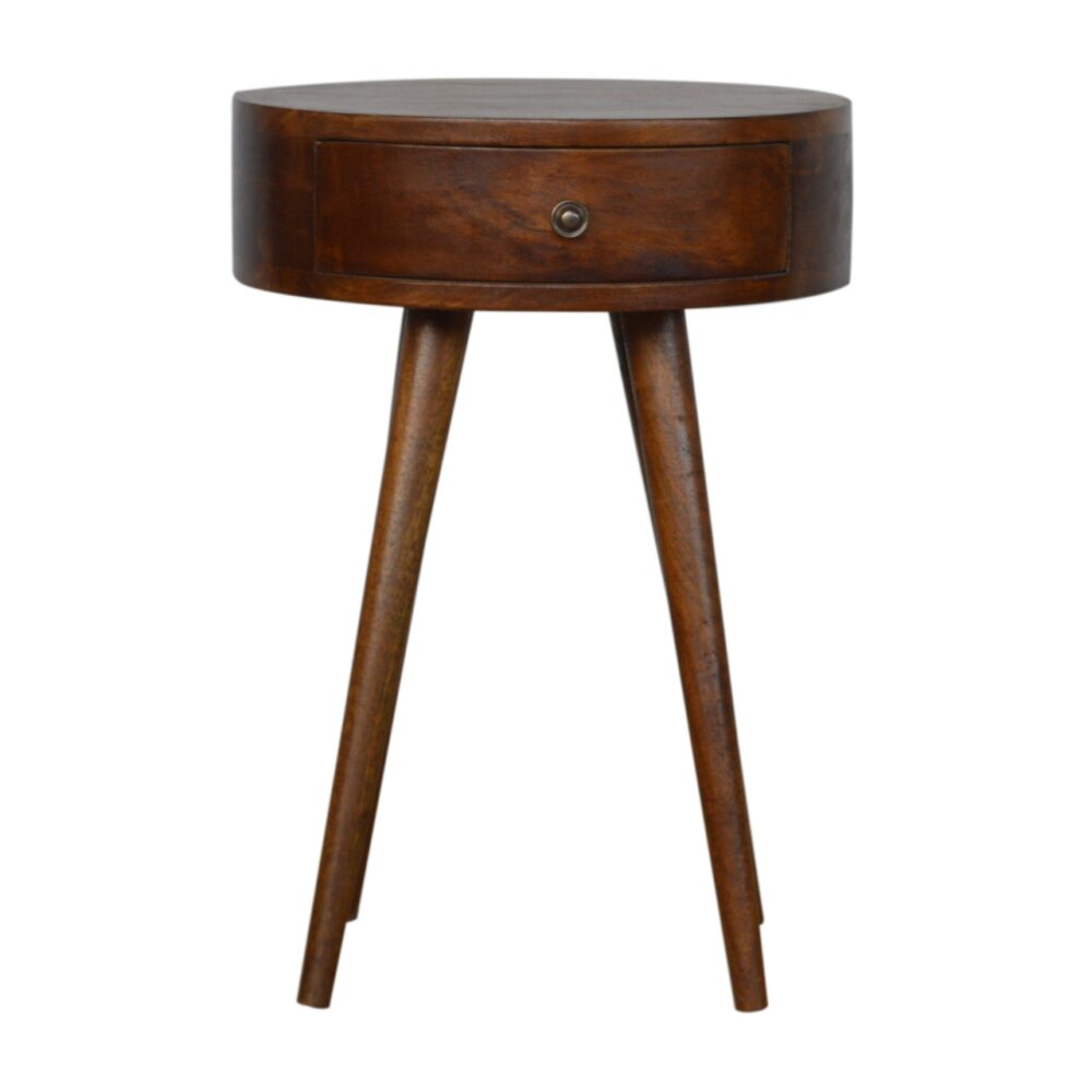 Canada Nordic Chestnut Circular Nightsand Suppliers