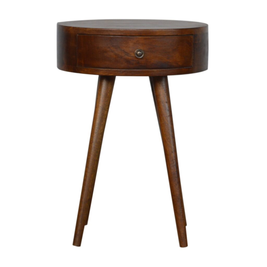 Canada Nordic Chestnut Circular Nightsand Suppliers