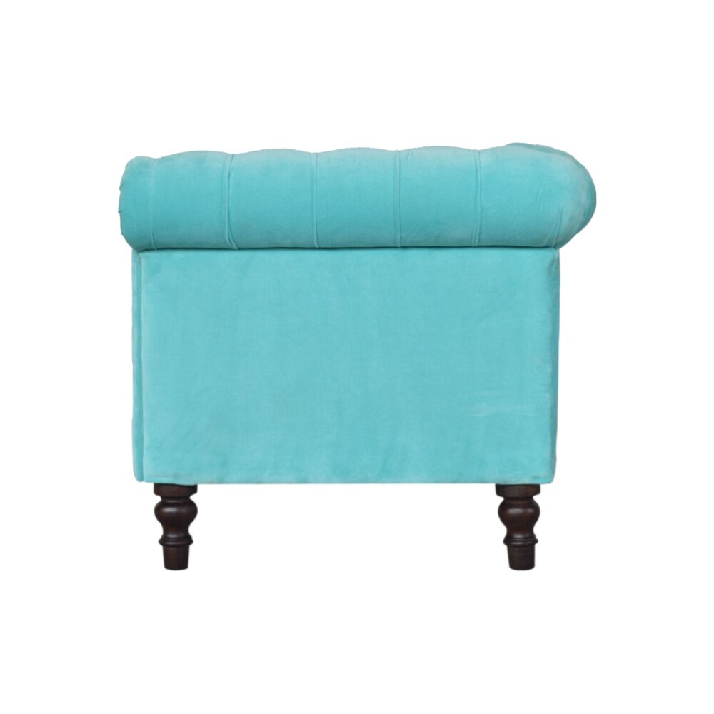 bulk Aqua Velvet Chesterfield Sofa for resale