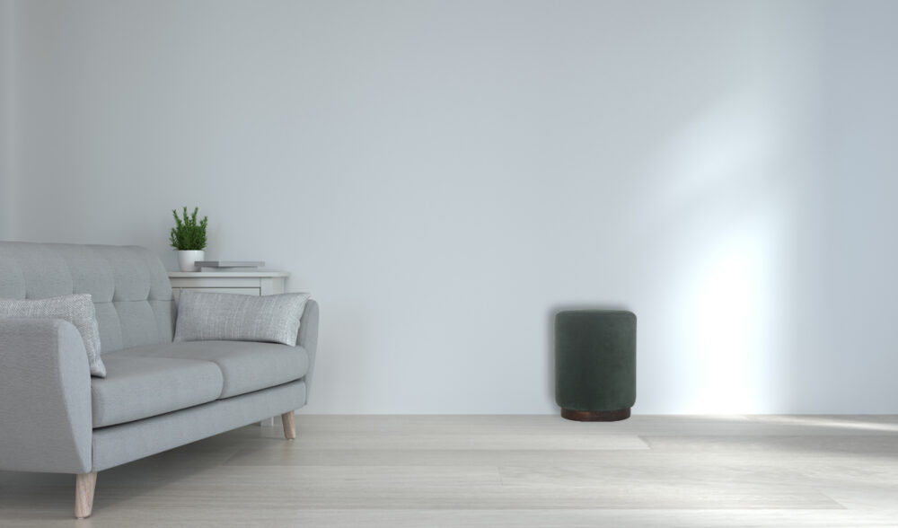 Canada Emerald Footstool with Wood Base Suppliers