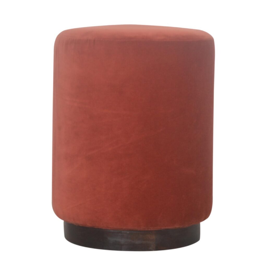 Canada Brick Red Footstool with Gold Base Suppliers