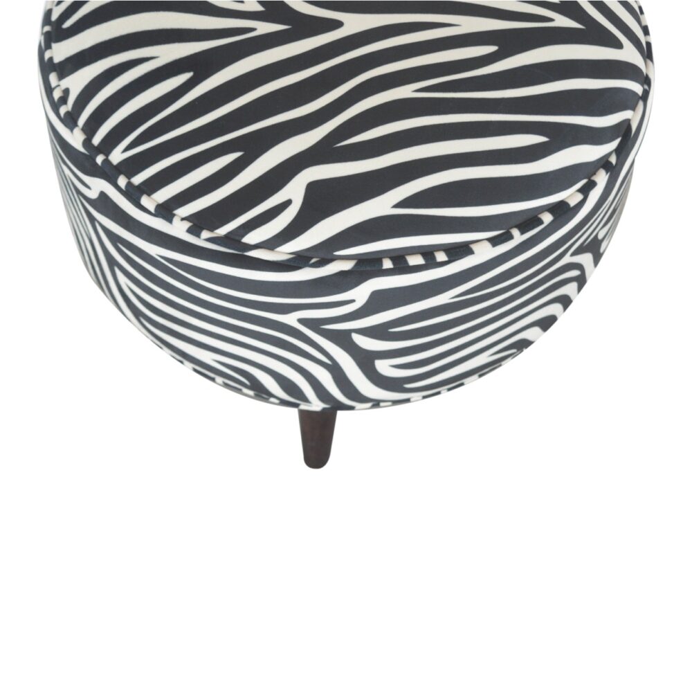 Zebra Nordic Style Footstool dropshipping
