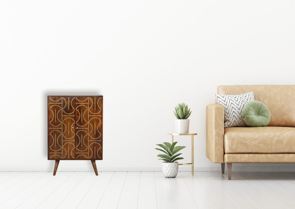 Canada Chestnut Inlay Abstract Cabinet Suppliers