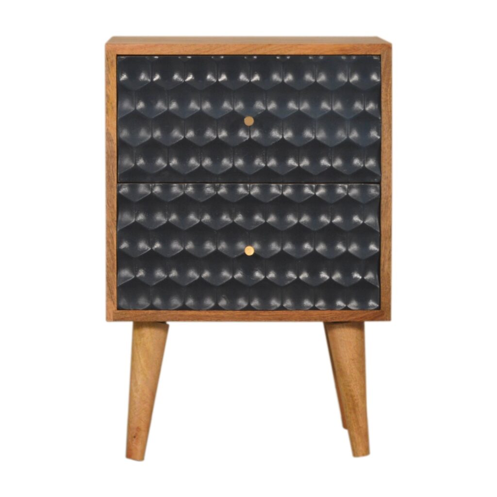 Canada Navy Blue Honeycomb Nightsand Suppliers