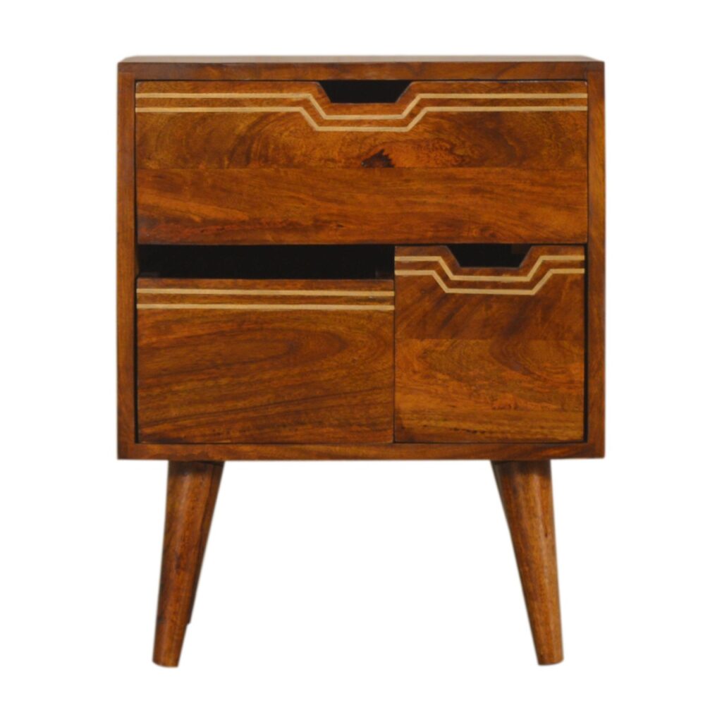 Canada Multi Drawer Chestnut Nightsand Suppliers