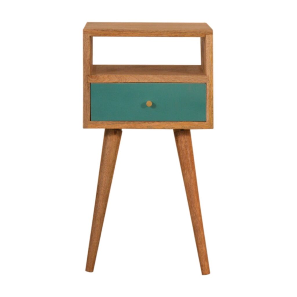 Canada Mini Teal Hand Painted Nightsand Suppliers