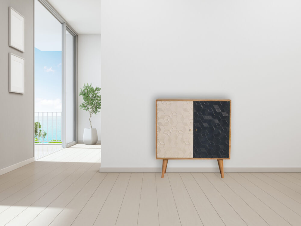 Canada Acadia White and Navy Cabinet Suppliers