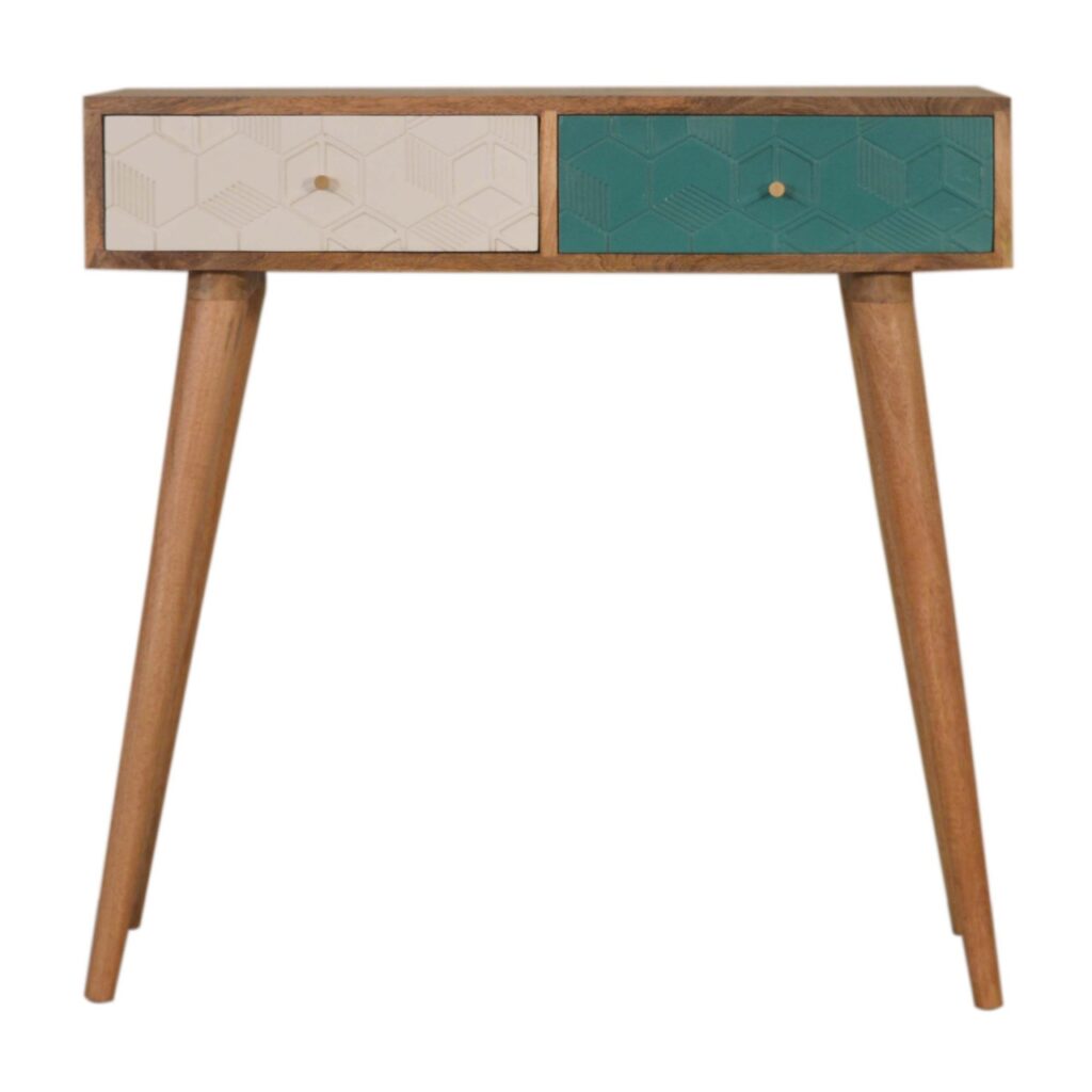 Canada Acadia Teal and White Console Table Suppliers