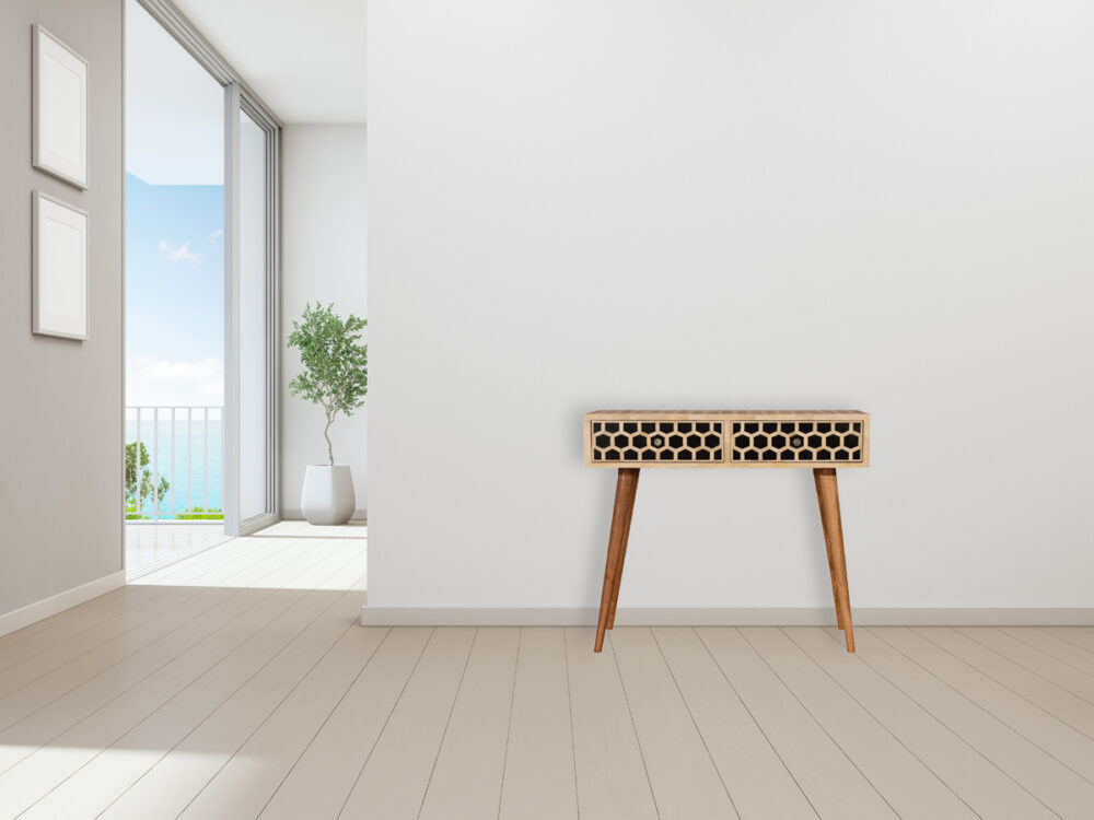 Canada Honeycomb Bone Inlay Console Table Suppliers