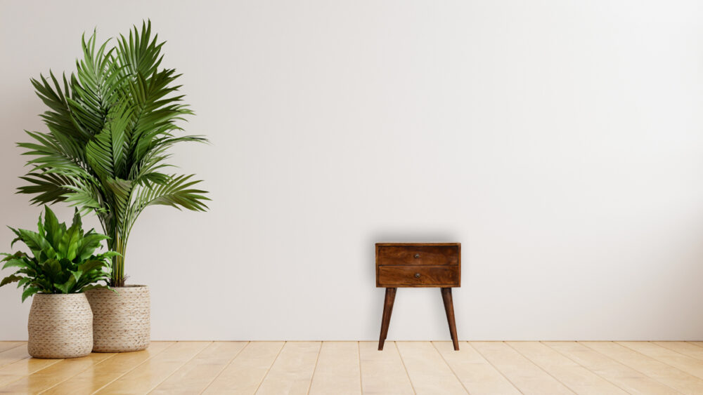 Canada Chestnut Modern Solid Wood Nightsand Suppliers