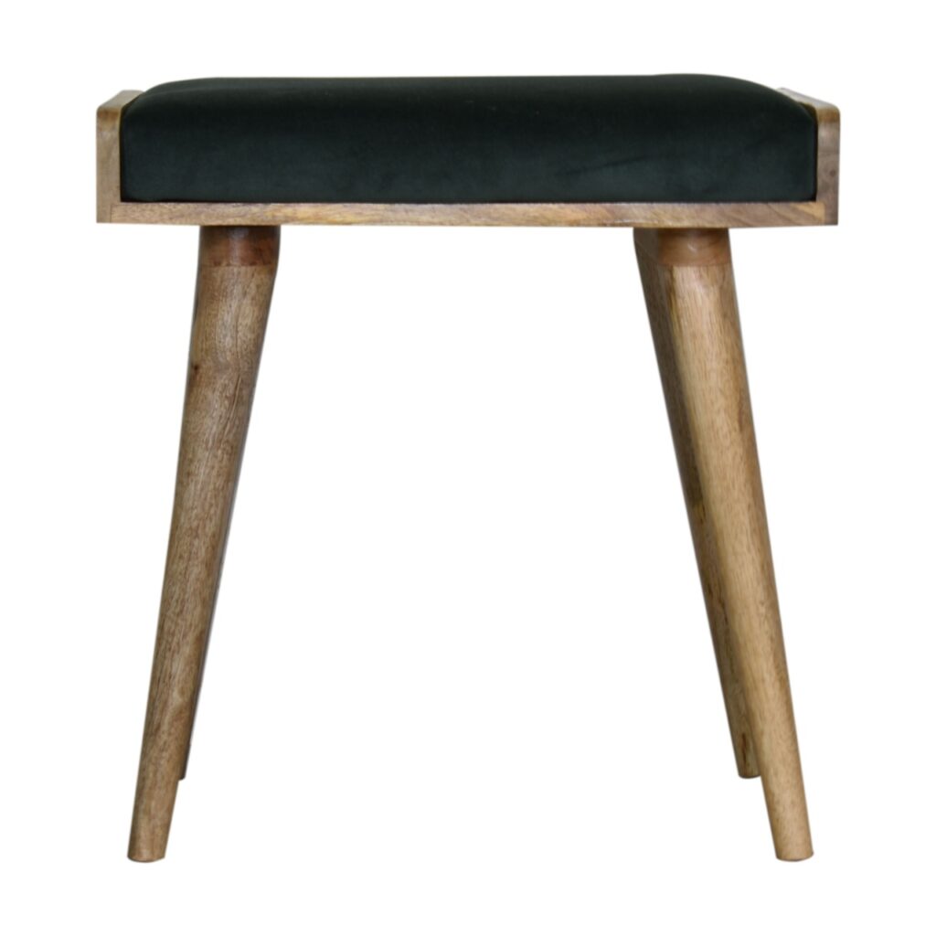 Canada Emerald Velvet Tray Style Footstool Suppliers