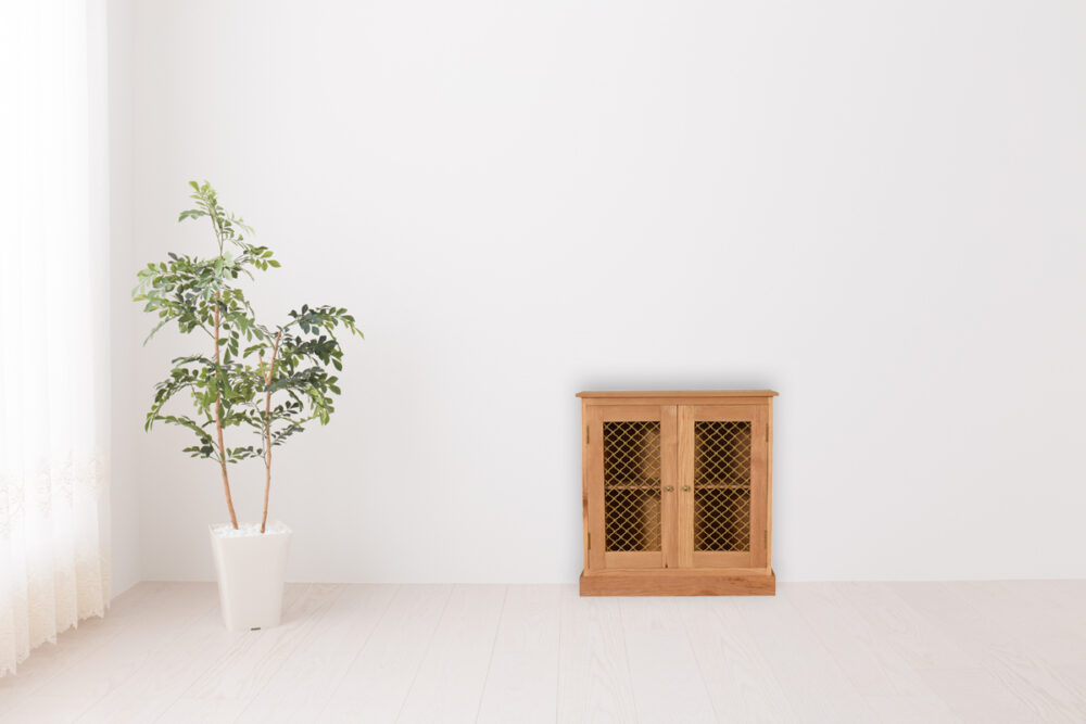 Caged Oak-ish Cabinet - Image 10
