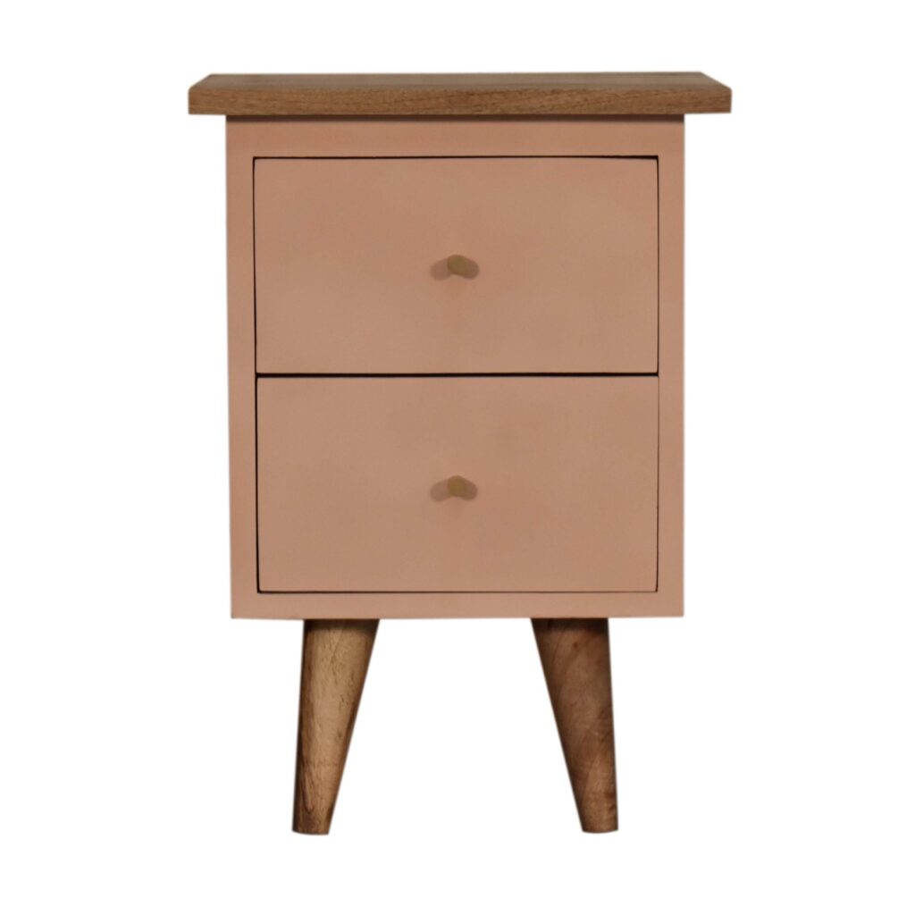 Canada Blush Pink Hand Painted Nightsand Suppliers