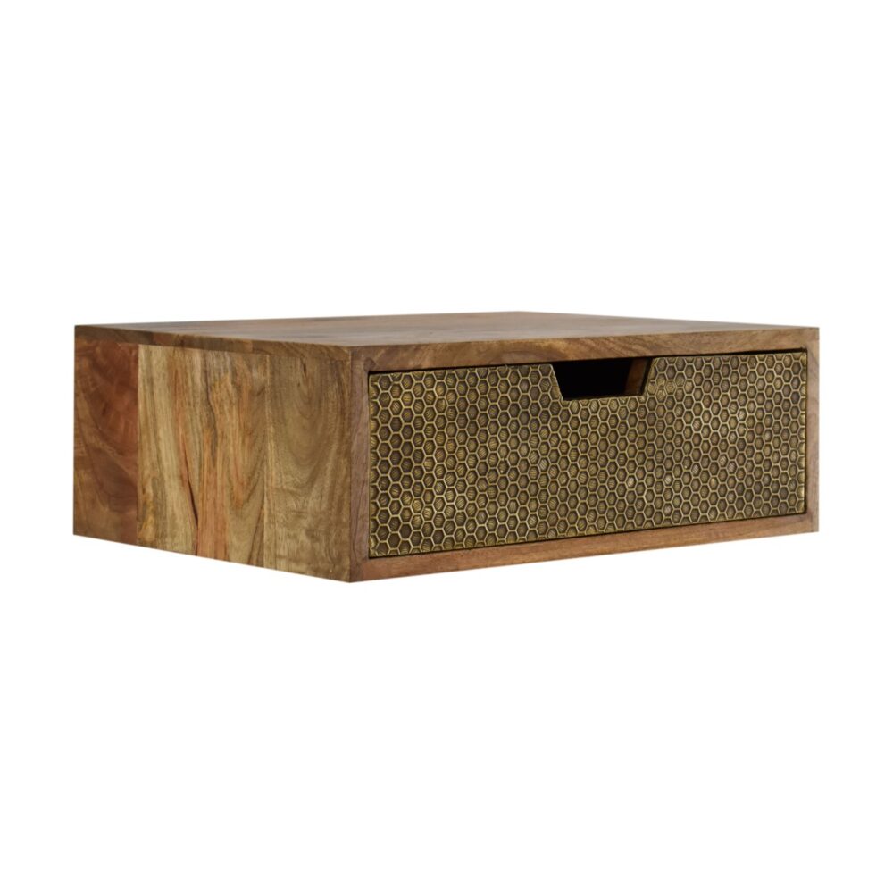 Wall Mounted Honeycomb Brass-plated Bedside dropshipping