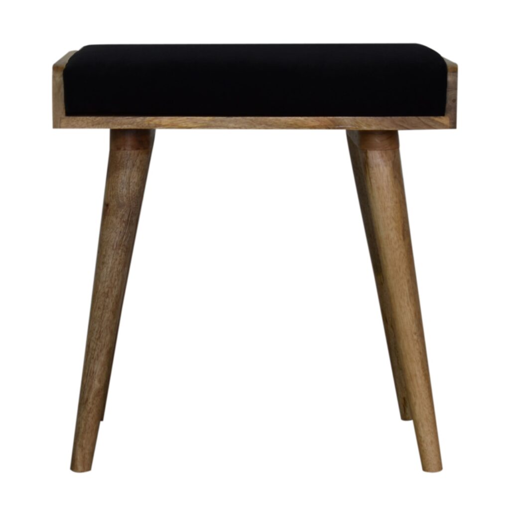Canada Black Velvet Tray Style Footstool Suppliers