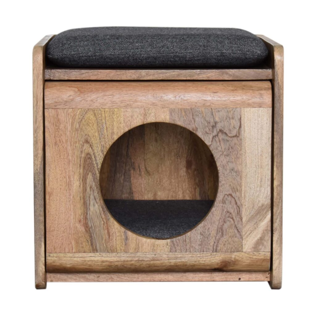 Canada Round Cut-out Pet Bed with Seat Pad Suppliers