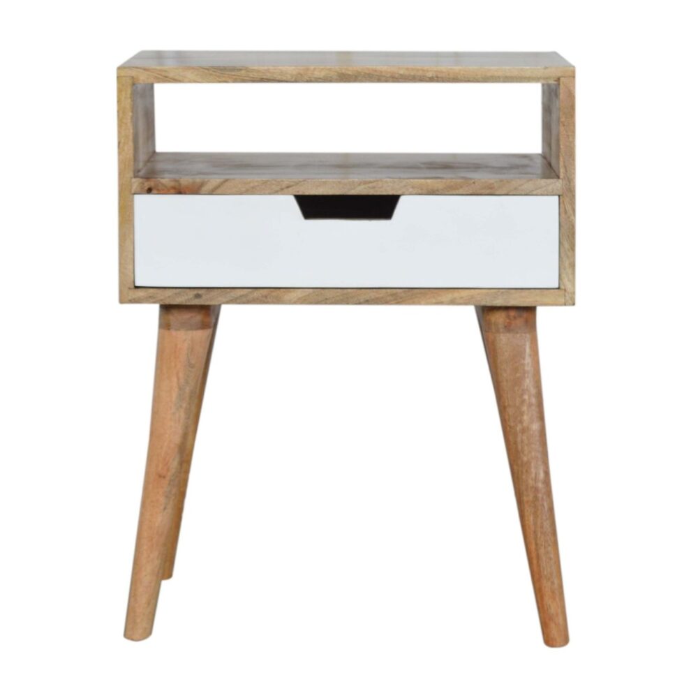 Canada White Painted Drawer Nightsand Table Suppliers
