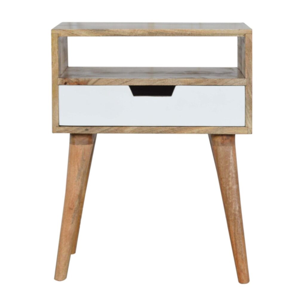Canada White Painted Drawer Nightsand Table Suppliers