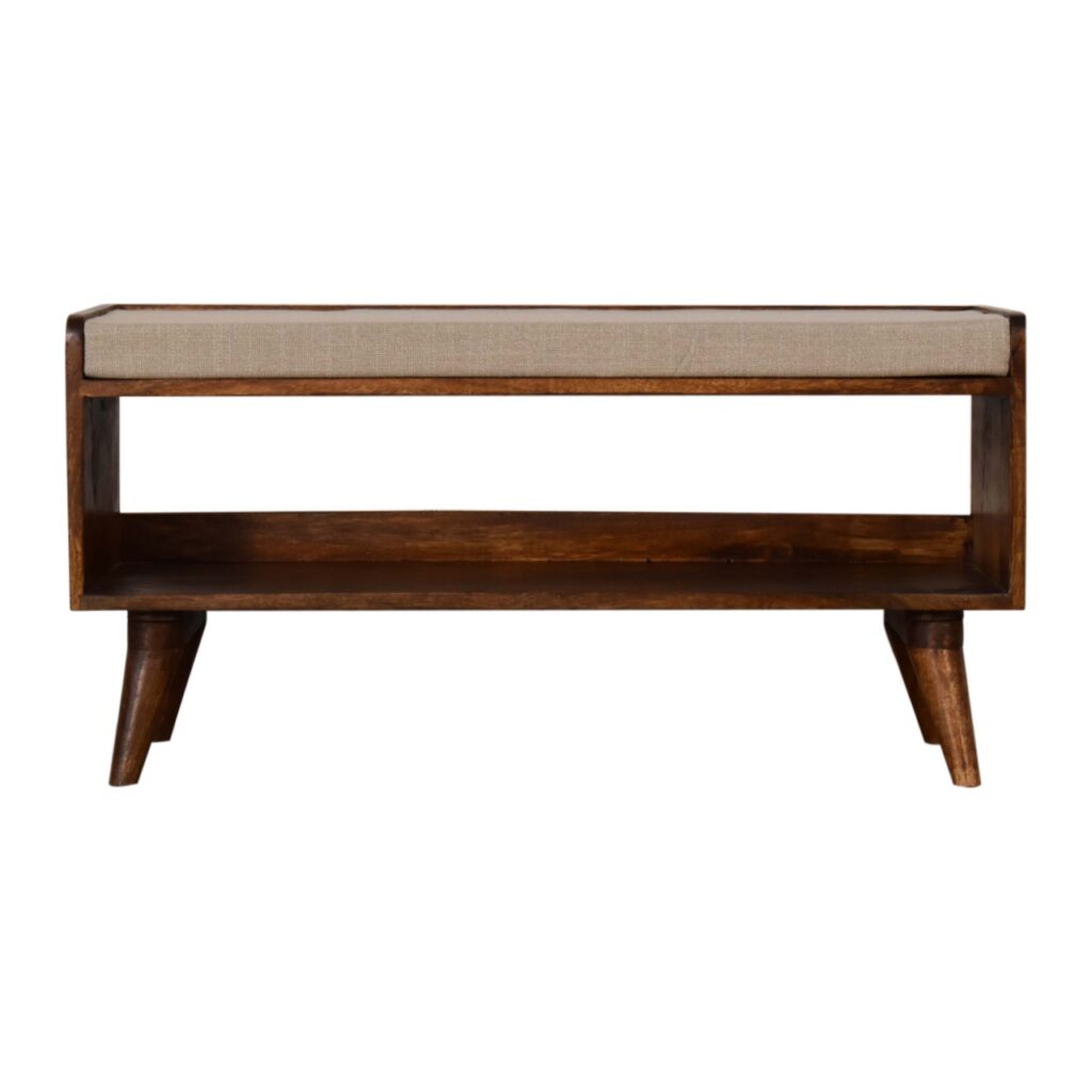 Canada Mud Linen Nordic Storage Bench Suppliers
