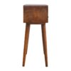 bulk Curved Chestnut Console Table for resale