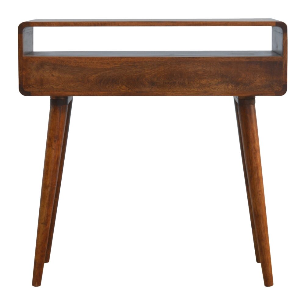 Canada Curved Chestnut Console Table Suppliers