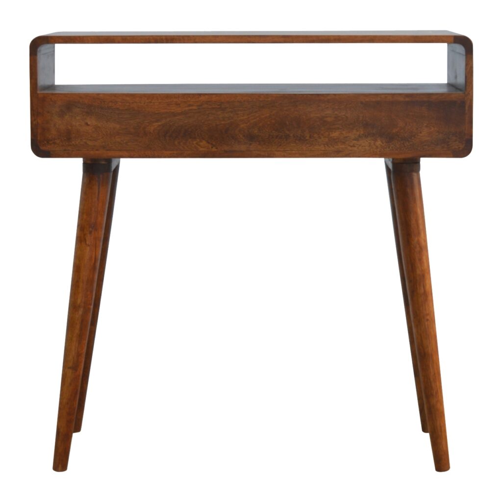 Canada Curved Chestnut Console Table Suppliers