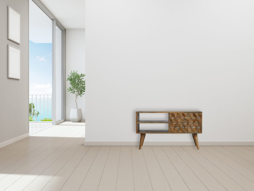 Cube Carved Media Unit - Image 10