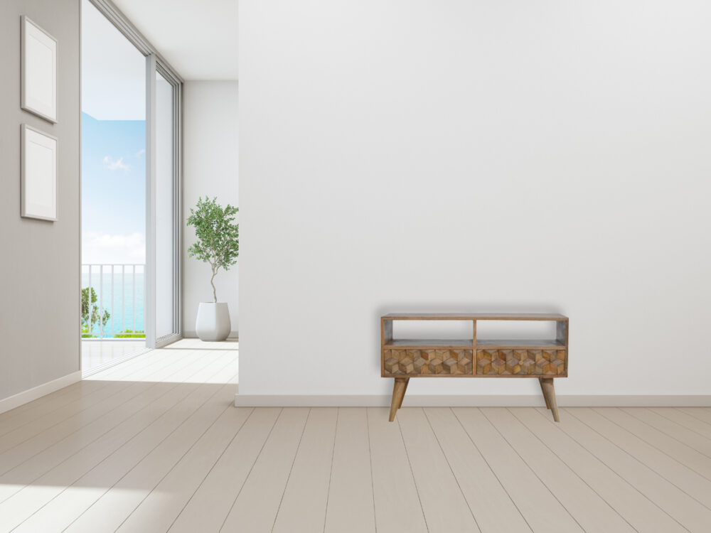 Cube Carved TV Unit - Image 10