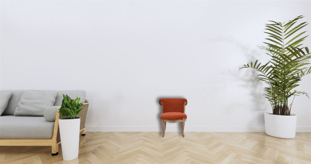 Canada Brick Red Velvet Studded Chair Suppliers
