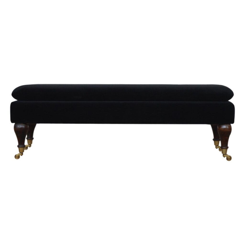 Canada Black Velvet Castor Bench Suppliers