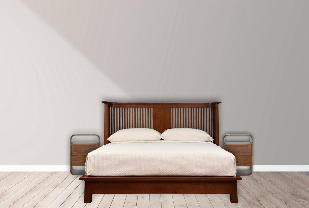 Canada Chestnut Curve 2 Drawer Nightsand Suppliers