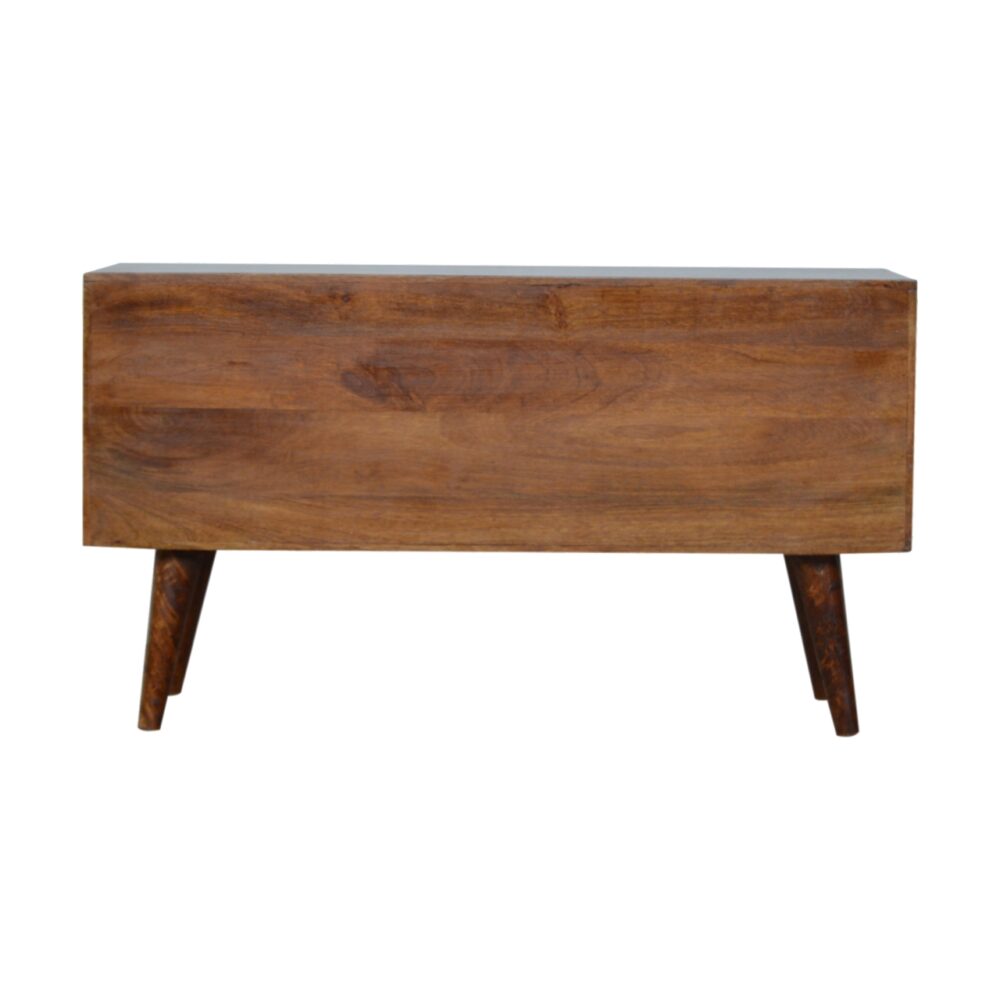 Chestnut Abstract Inlay Sideboard - Image 9