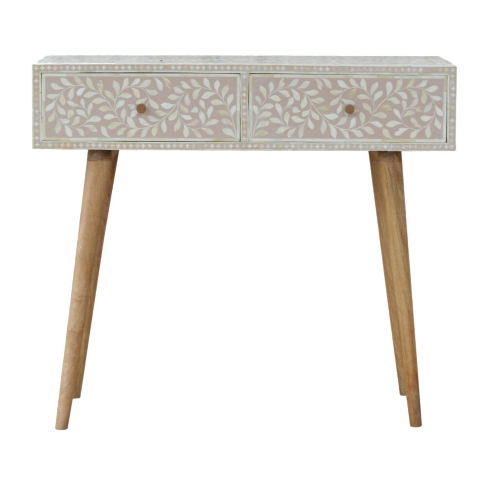 Canada Taupe Floral Bone Console Suppliers