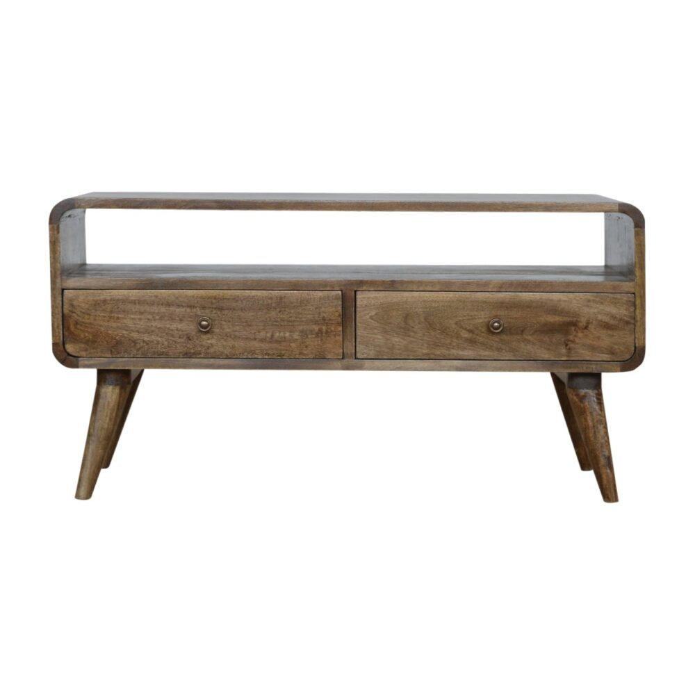 Canada Curved Grey Washed Media Unit Suppliers