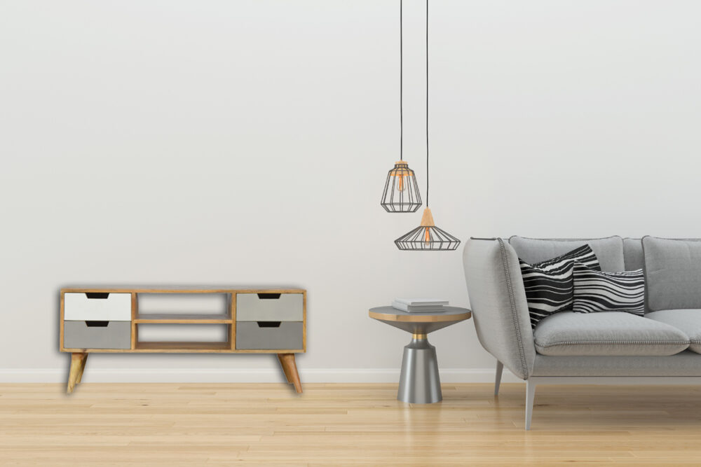 Canada Grey Painted Open TV Unit Suppliers