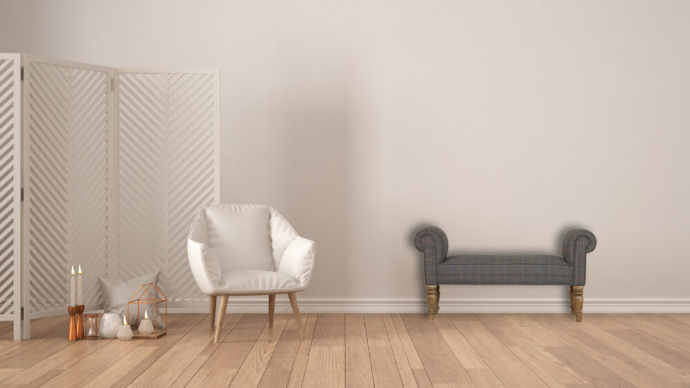 Canada Multi Tweed Turned Bedroom Bench Suppliers