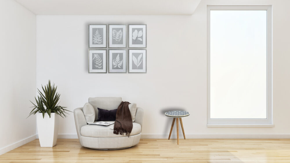 Bone Inlay Tripod Stool - Image 10
