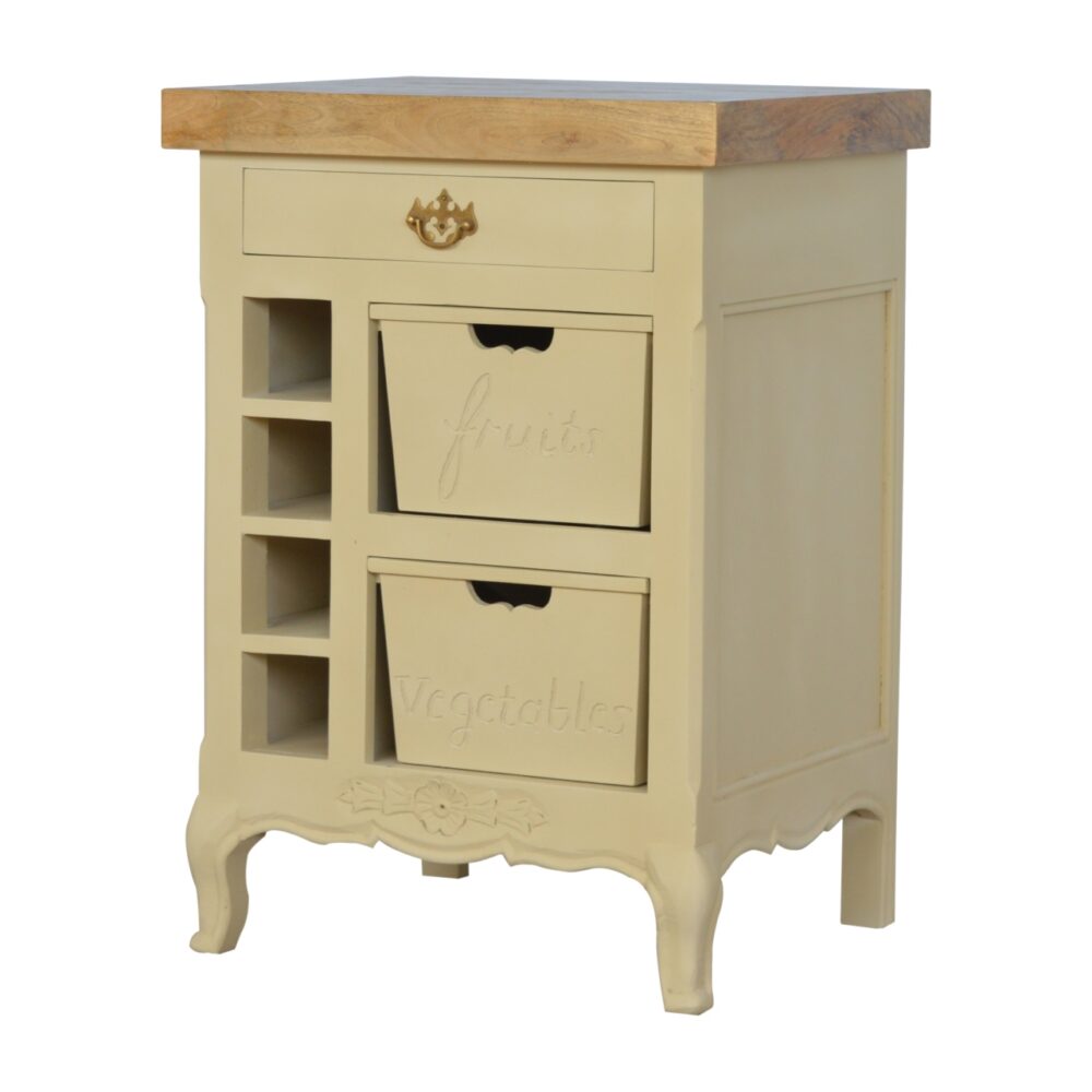 French Style Cream Cabinet - Image 4