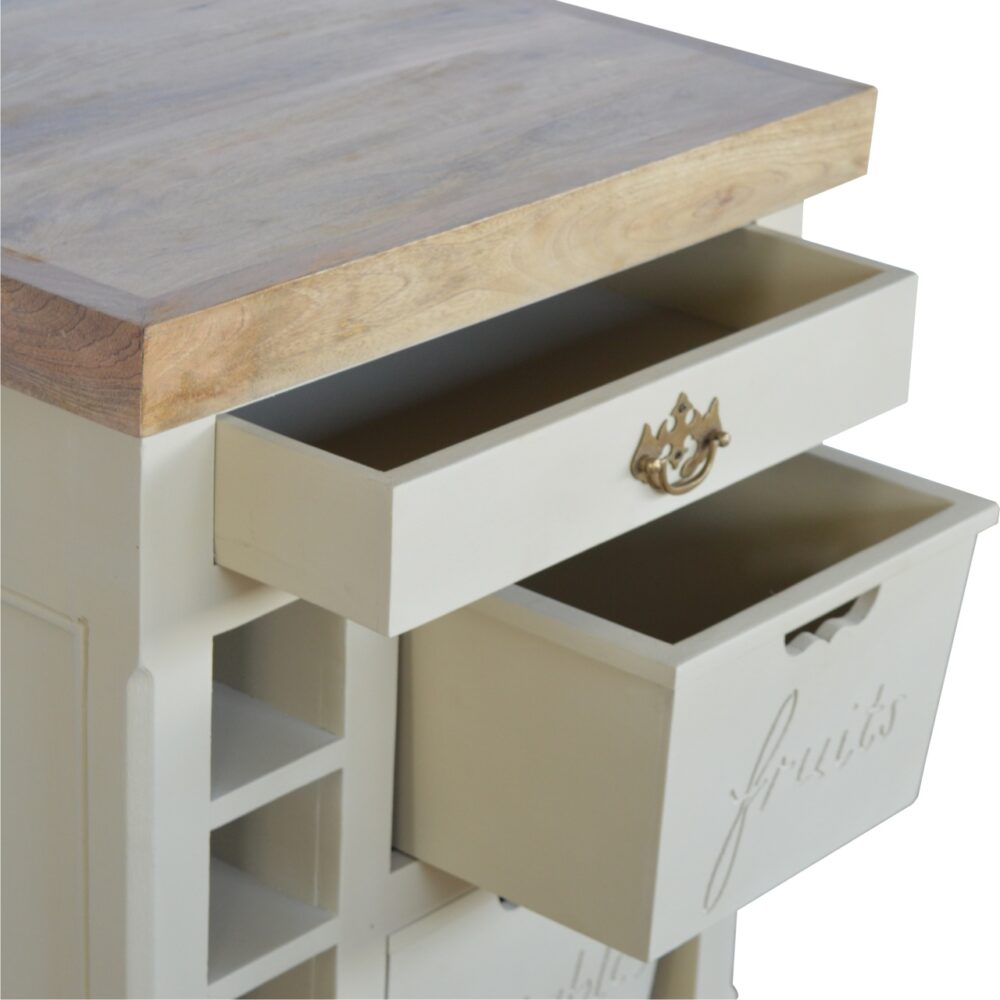French Style Cream Cabinet - Image 7