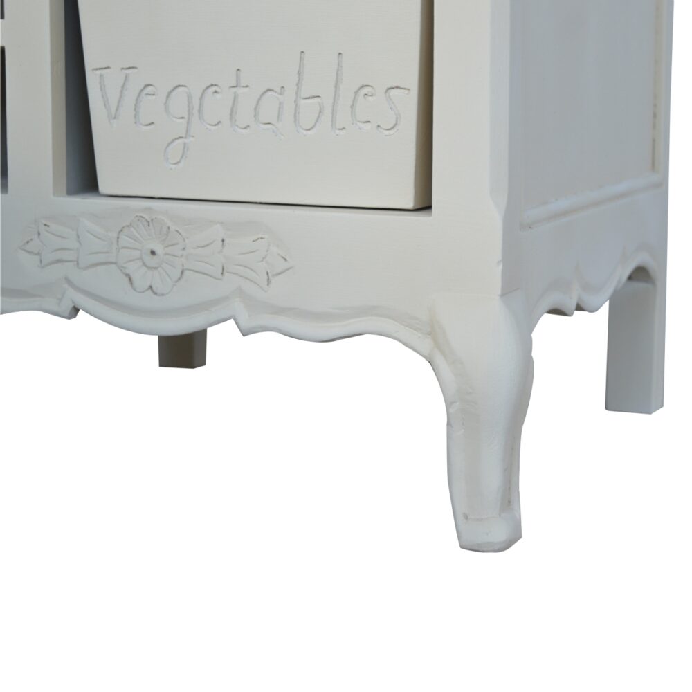 French Style Cream Cabinet - Image 8