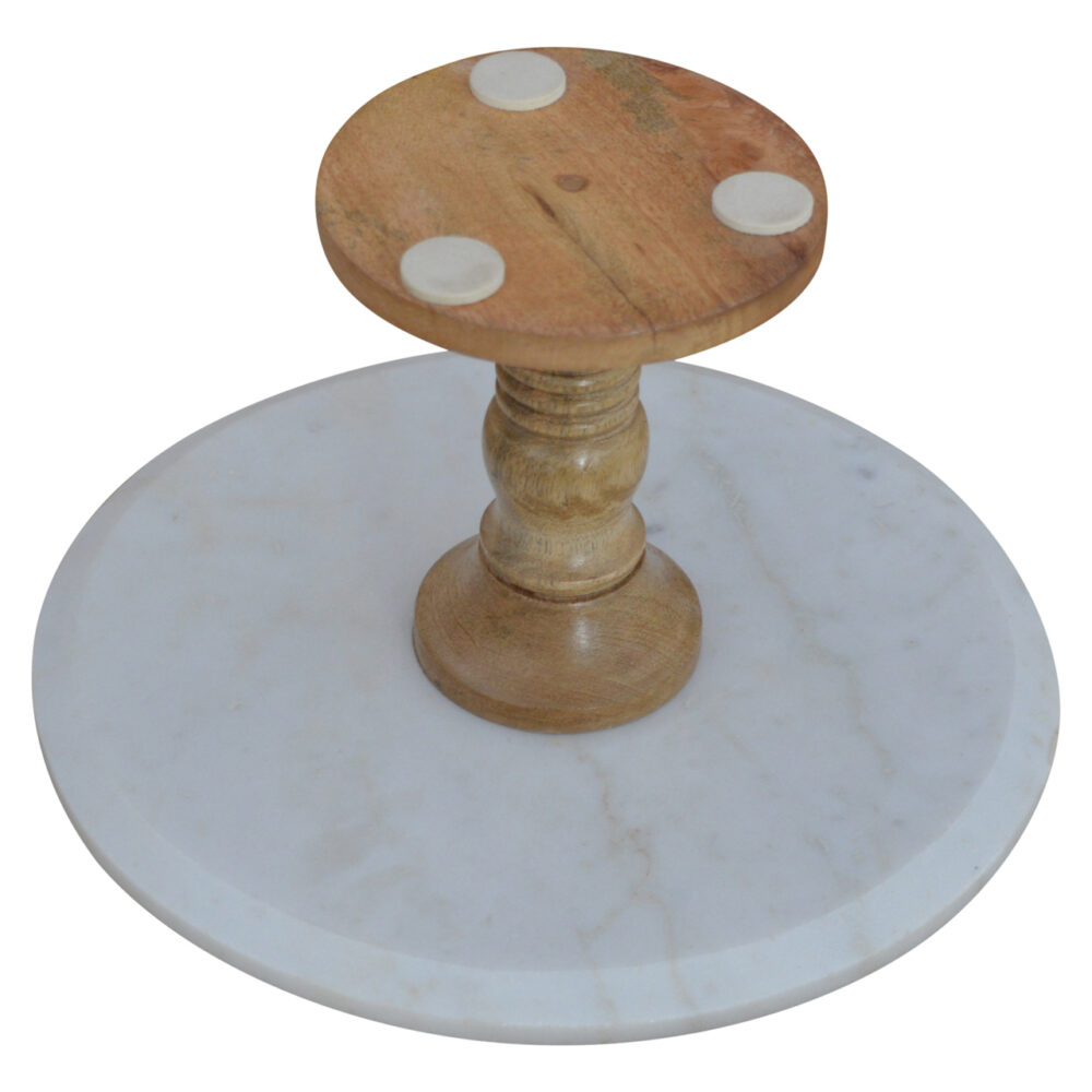 Cake Stand with Marble Top - Image 4