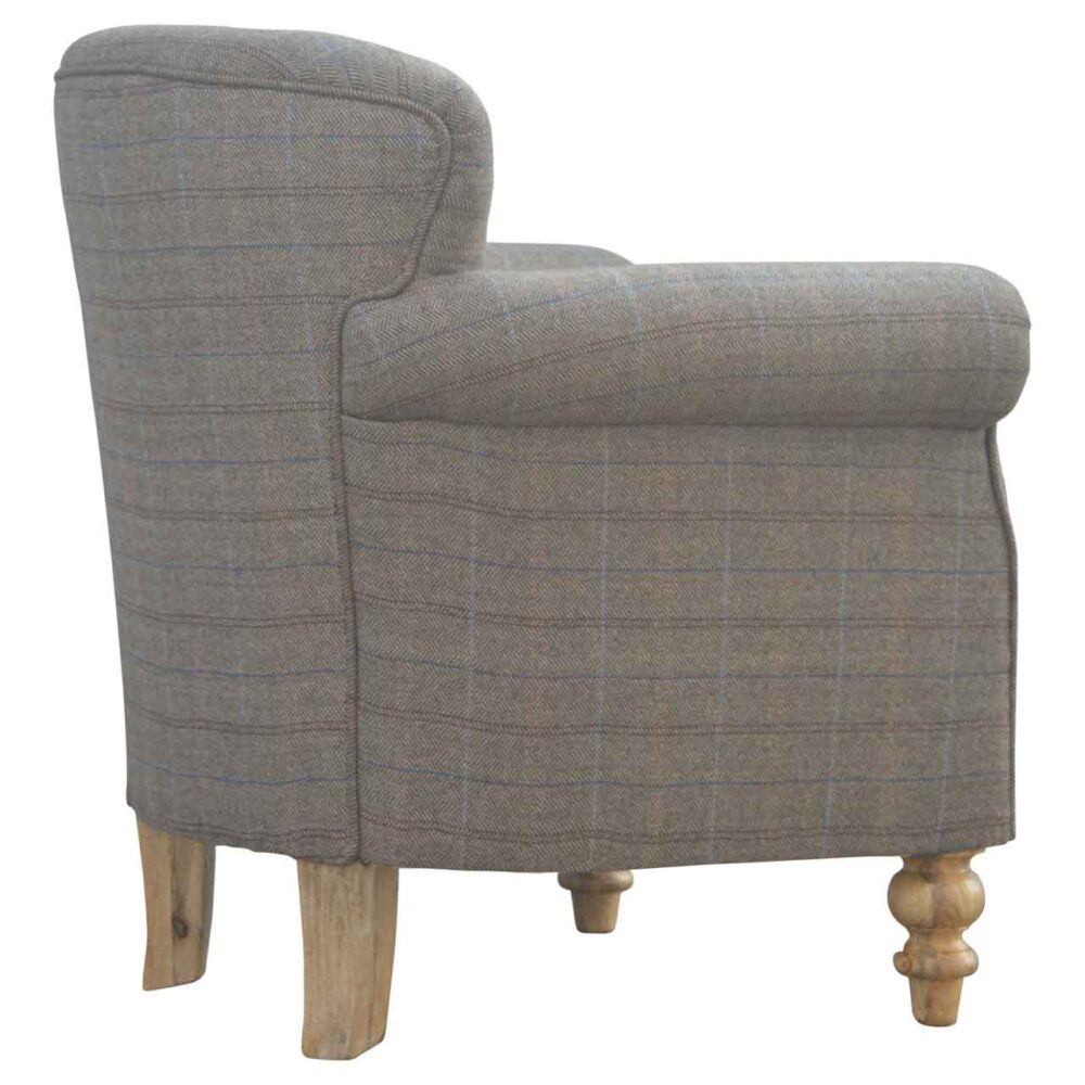 wholesale Multi Tweed Armchair with Turned Feet for resale