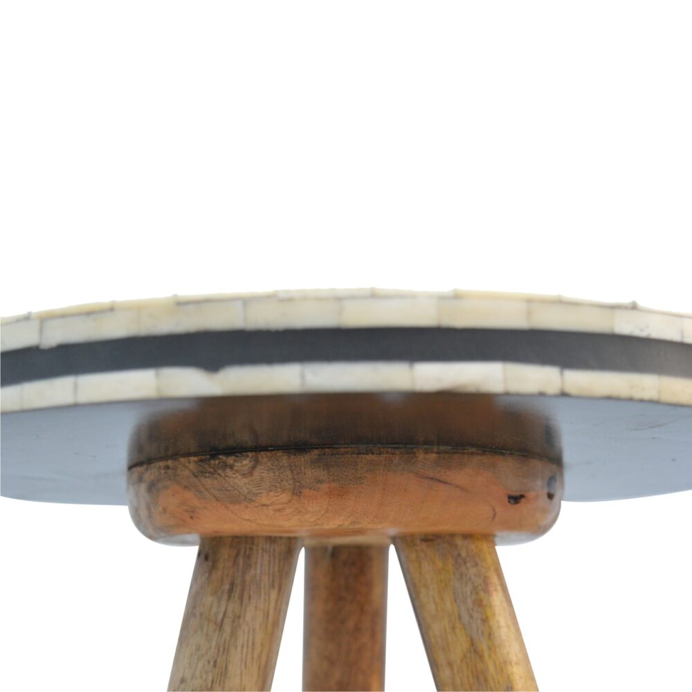 Bone Inlay Tripod Stool - Image 7