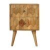 Canada Pineapple Carve 2 Drawer Nightsand Suppliers