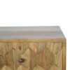 Pineapple Carved 2 Drawer Bedside for reselling