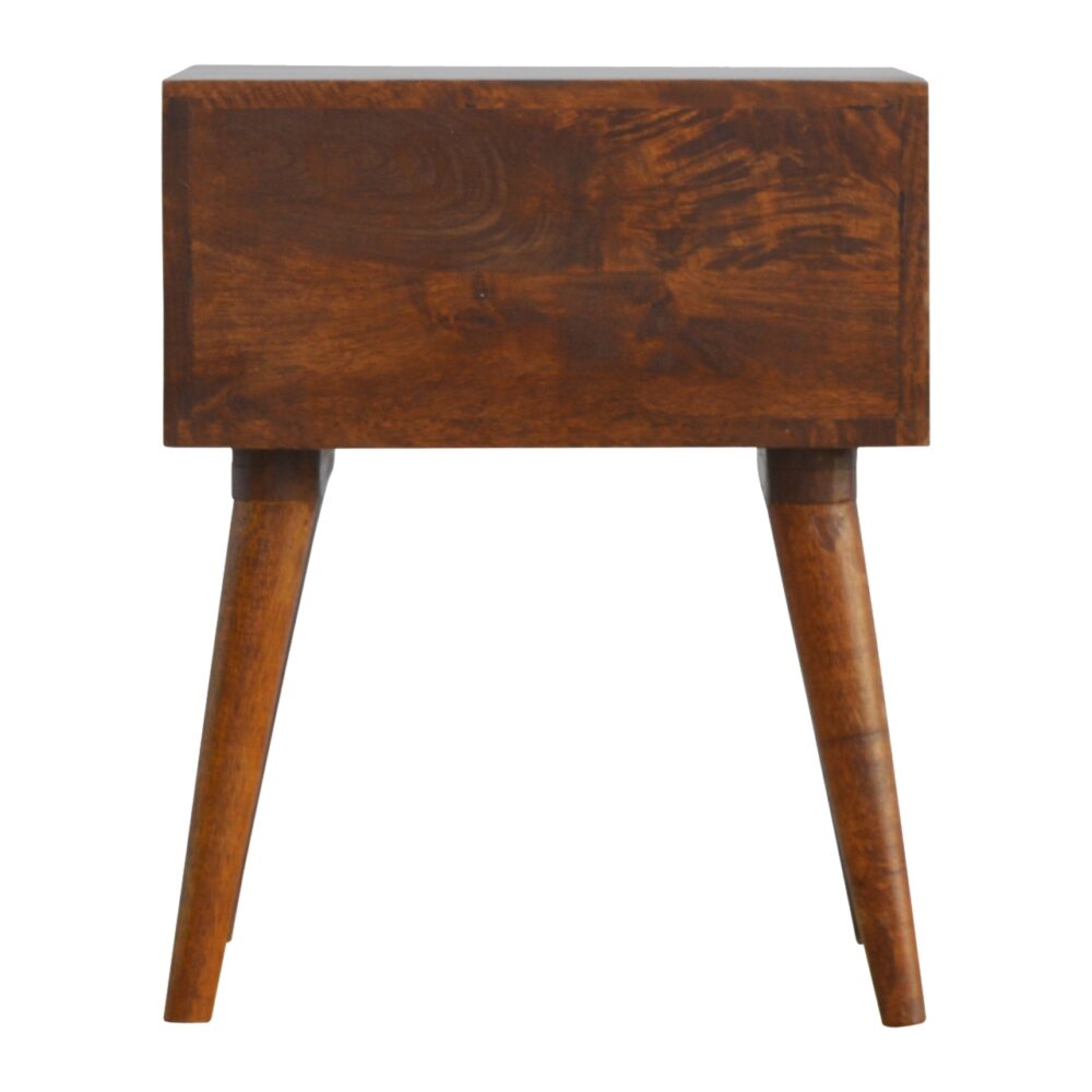 Geometric Brass Inlay 2 Drawer Nightstand for wholesale
